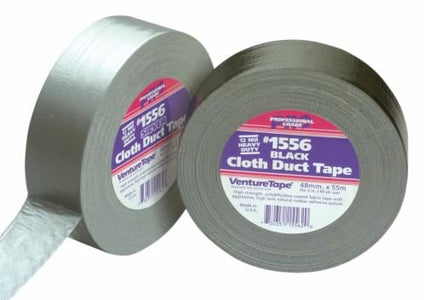 007503511556203Mشريط 3M Venture Tape عالي الأداء من القماش لاصق أسود 1556