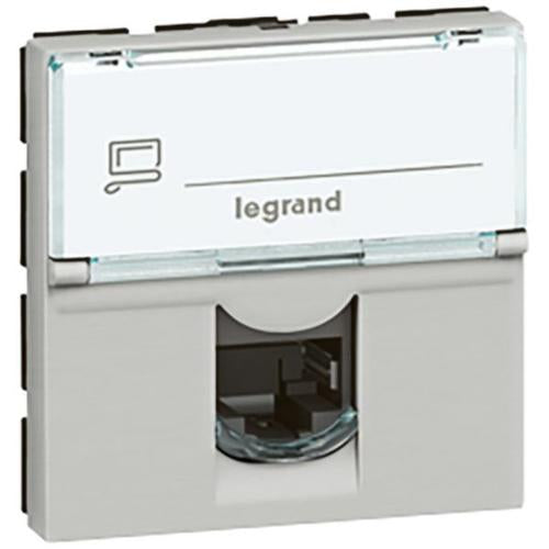 079454Legrandمقبس موزايك RJ45 الفئة 5e UTP وحدتين ألومنيوم