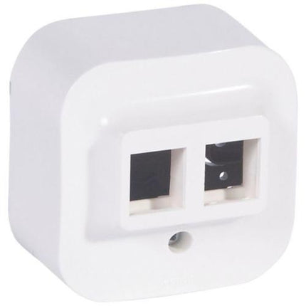 782426Legrandفوريكس موصل مفتاح RJ45 مزدوج أبيض