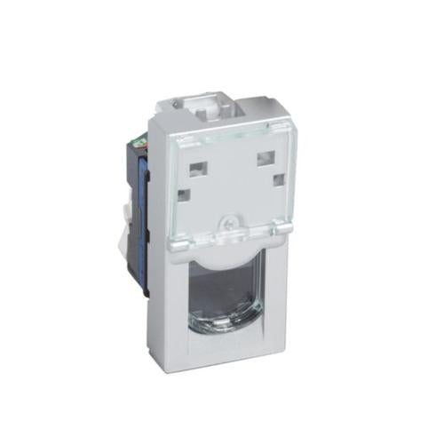 571057Legrandمقبس Legrand Arteor RJ45 الفئة 6 UTP وحدة واحدة ألومنيوم