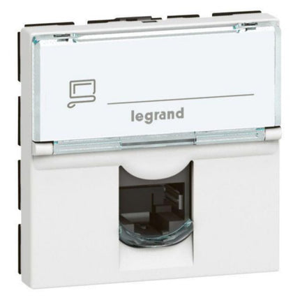 572817Legrandمقبس Arteor RJ45 الفئة 6 STP بمعايير الحماية 2 وحدات مغنيسيوم