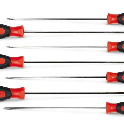 SGDTXL70BRSnap-Onمجموعة 7 قطع مفكات TORX® Instinct® بقبضة ناعمة طويلة حمراء