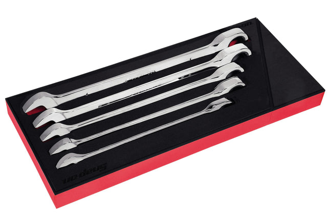 SOXR02FBRASnap-Onمجموعة مفاتيح ربط ذات 5 قطع بـ 12 نقطة SAE Flank Drive Plus