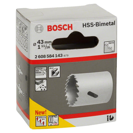 Bosch HSS Bi-Metal Hole Saw 43mm , 2608584143