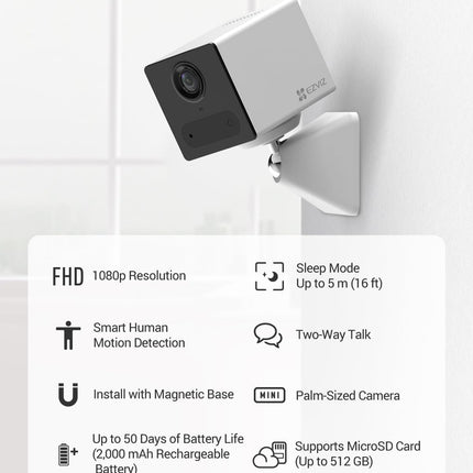EZVIZ CB2 2MP Smart Indoor Battery Camera
