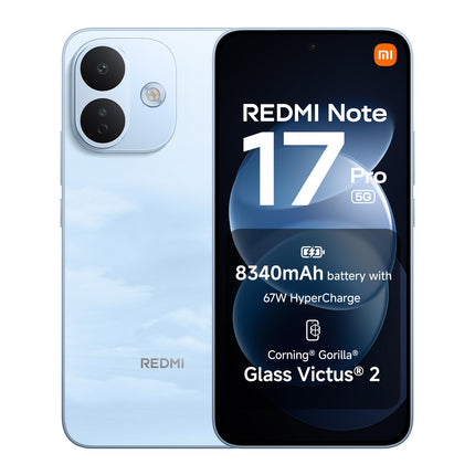 REDMI Note 17 Pro 5G Smartphone | Sky Blue | 8GB RAM | 256GB Storage