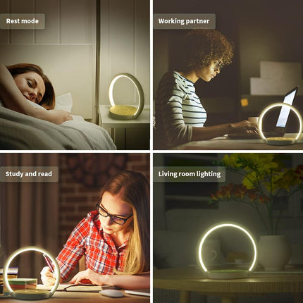 ELEHOT Bedside Lamp with Wireless Charger , F1