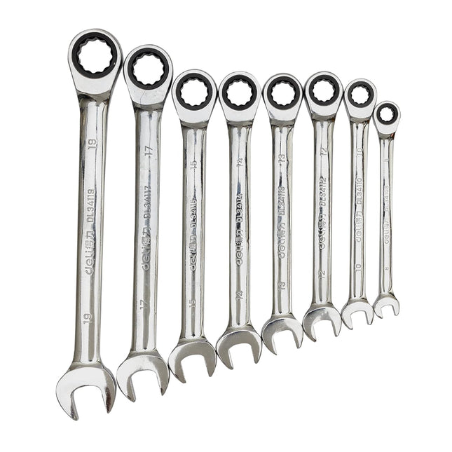 DL140108TDeliطقم مفتاح جلبة دلي 8 قطع DL140108T