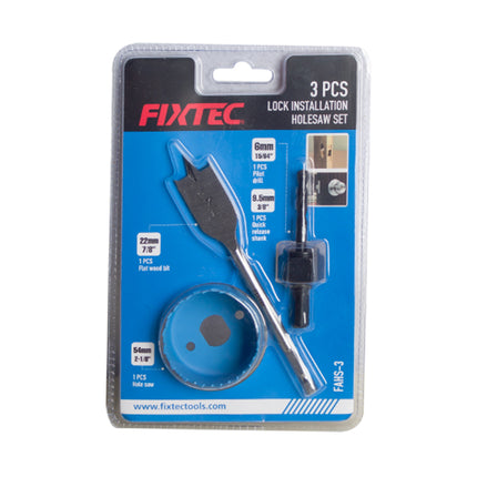 FAHS-3Fixtecمجموعة منشار الثقوب لتثبيت الأقفال FIXTEC FAHS-3 احترافية
