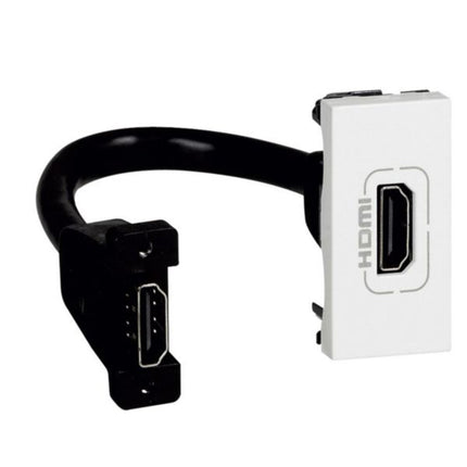 572096Legrandمقبس HDMI من Legrand Arteor مع توصيل مسبق وحدة واحدة أبيض