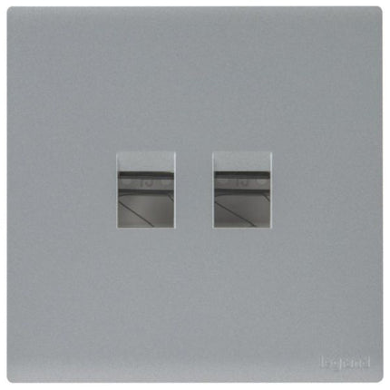 MEC17065SLLegrandمحول Obria Keystone المزدوج فضي غامق موصل RJ