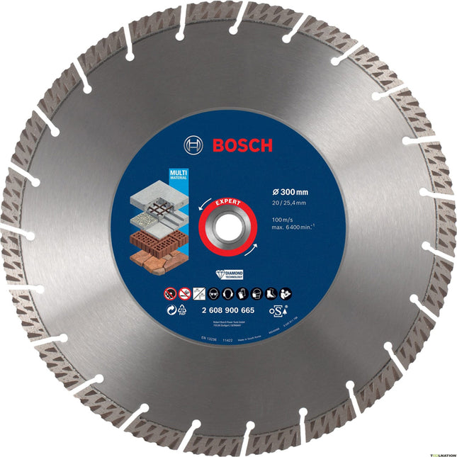 Bosch Tools,2608900665,Cutting disc - Multi Material | 300x20/25.40*x2.8x15