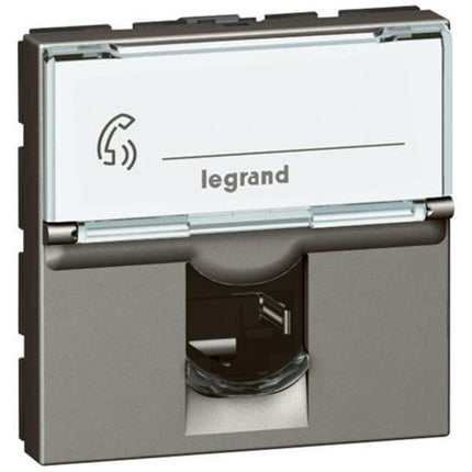 572813Legrandمقبس الهاتف Arteor RJ12 بـ 6 جهات اتصال وحدتين مغنيسيوم
