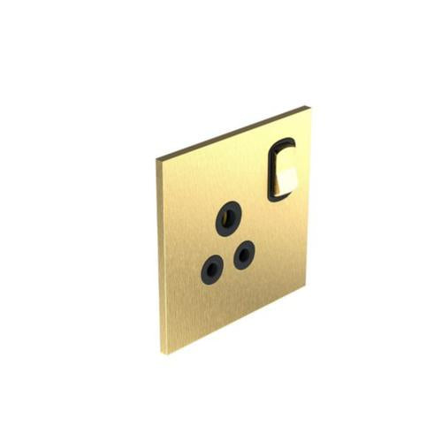 AR-68225Legrandمقبس فن ديه أرنولد أحادي الفتحة معيار بريطاني 5A مع مفتاح ذهبي مصقول