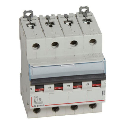 407624Legrandقاطع دوائر Legrand MCB DX3 6000A رباعي الأقطاب 16A منحنى B