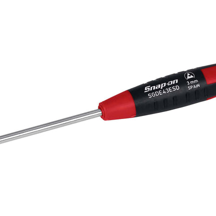 SGDE43ESDSnap-Onمفك براغي Snap-on بطرف مسطح 1/8 بنصل رقيق إلكتروني آمن من الكهرباء الساكنة