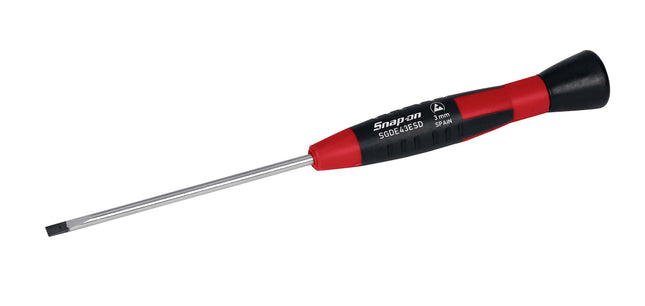 SGDE43ESDSnap-Onمفك براغي Snap-on بطرف مسطح 1/8 بنصل رقيق إلكتروني آمن من الكهرباء الساكنة