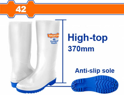 WRB2L42Wadfow أحذية مطر وادفو 42 أبيض