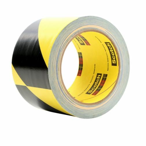000511156882633Mشريط 3M Safety Stripe الفينيل 5702 أسود أصفر 3 بوصة