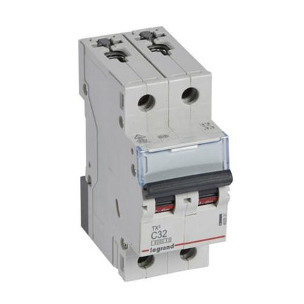 403531Legrandقاطع دائرة Legrand TX3 MCB ثنائي القطب 32A منحنى C