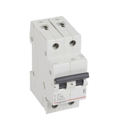419224Legrandقاطع دارة Legrand RX3 ثنائي القطب 16A منحنى C