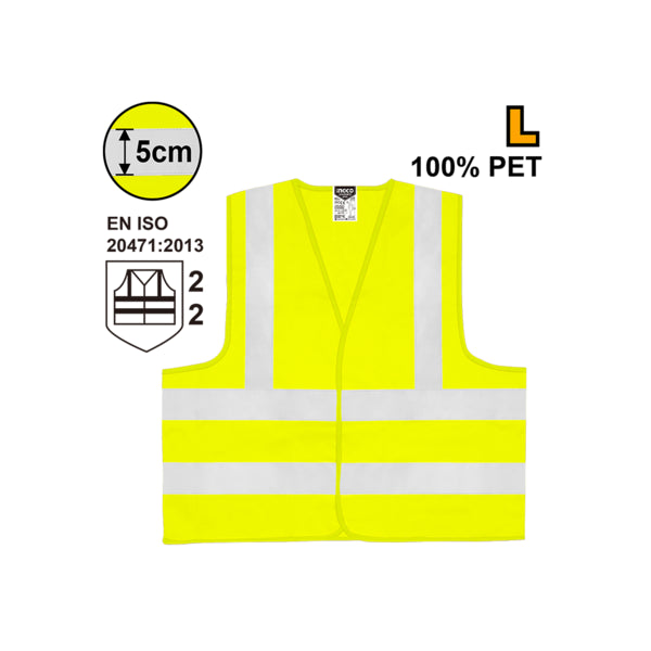 RV03CINGCOسترة الأمان INGCO RV03C عالية الرؤية ملابس العمل XL