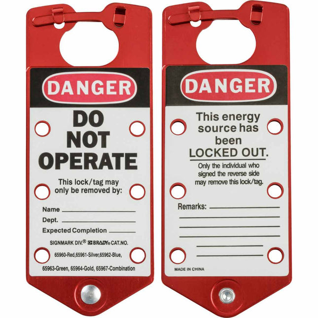 Labelled Lockout Hasp