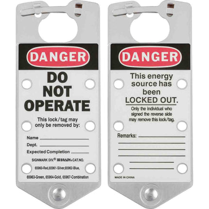 Labelled Lockout Hasps