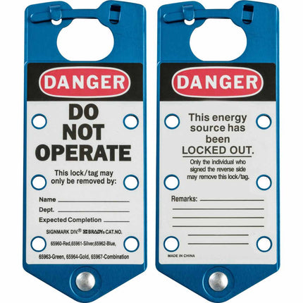 Labelled Lockout Hasp