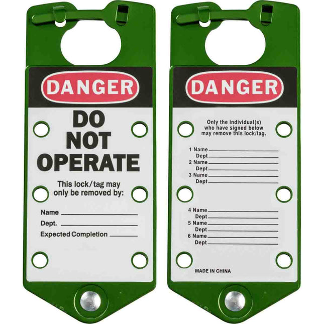 Labelled Lockout Hasp
