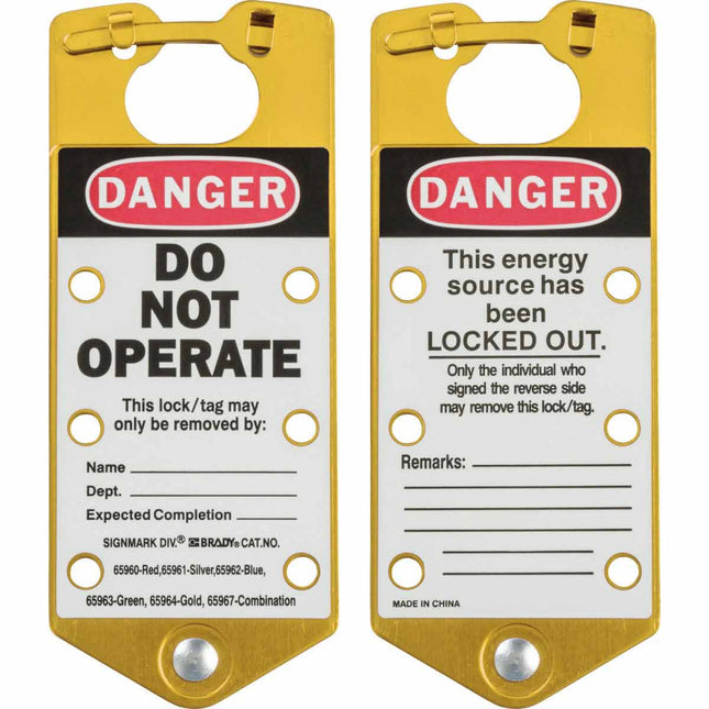 Labelled Lockout Hasps