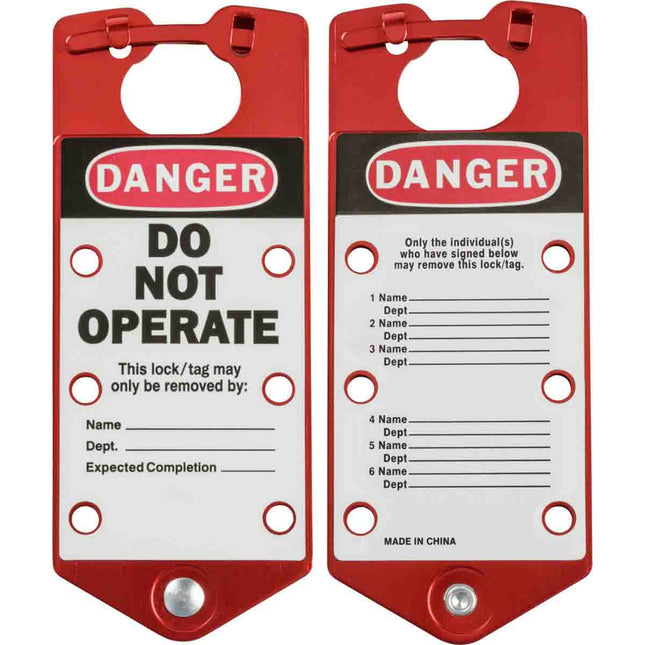 Labelled Lockout Hasps