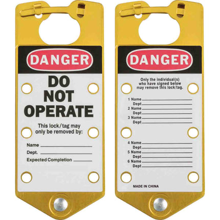 Labelled Lockout Hasps