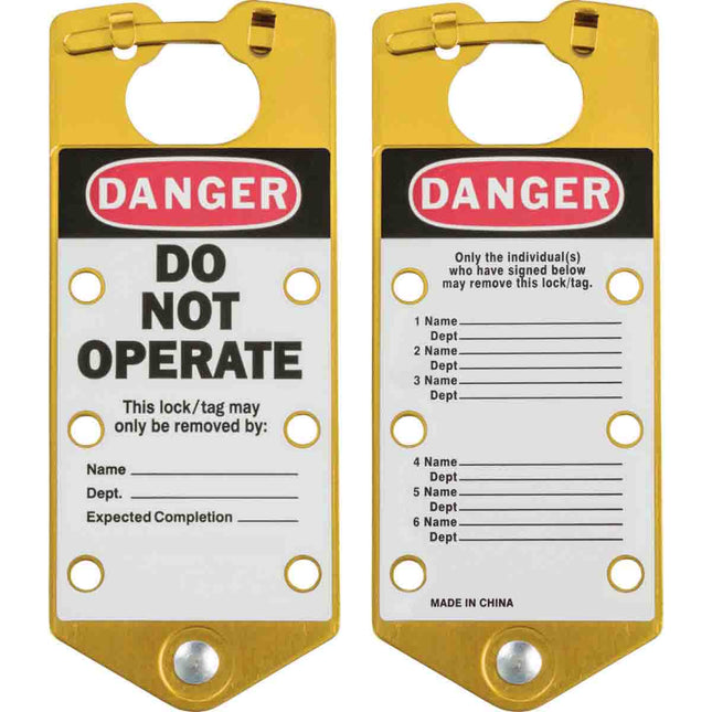 Labelled Lockout Hasps