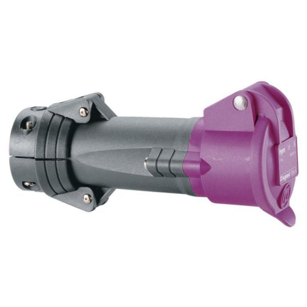 052461Legrandمقبس متنقل Hypra IP 44 20-25V 16A 2P بلاستيك