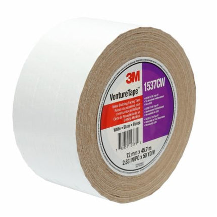 000511289562293Mشريط 3M Venture Tape Metal Building Facing Tape 1537CW أبيض 98 ملم
