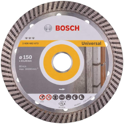 Bosch Tools,2608602673,Diamond Cutting Disc -Best for Universal, Turbo  | 150x22.23x2.4mm