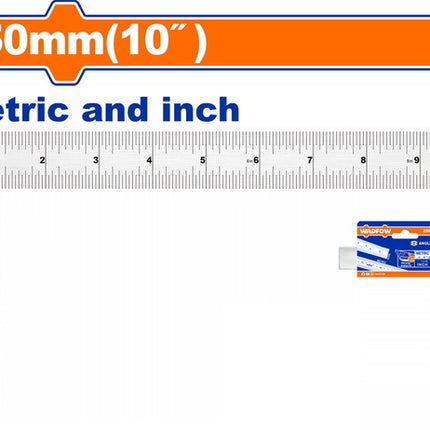 WSR2925Wadfow مسطرة زاوية ألمنيوم WADFOW 250 مم