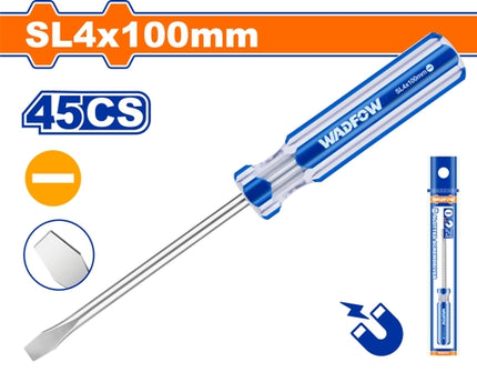 WSD5954Wadfowمفك براغي مسطح SL4x100mm من WadFow