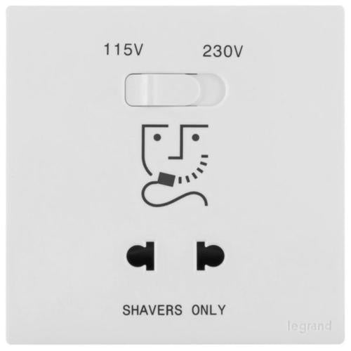 MEC36019WHLegrandمقبس حلاقة أوبريا أبيض مات 115-230 فولت