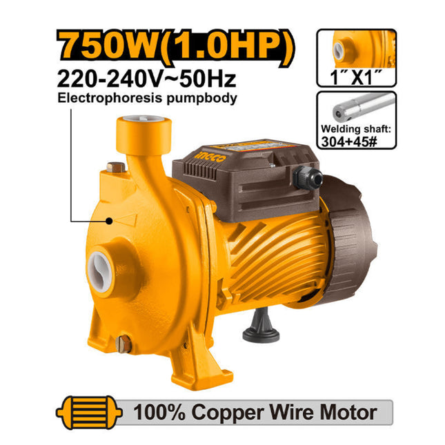 CPM75068INGCOمضخة المياه الطاردة المركزية إنجكو 750W 1.0HP CPM75068