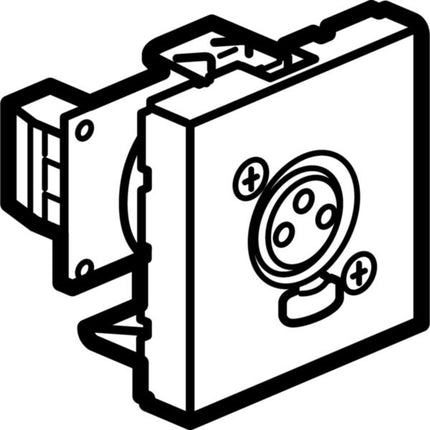 078755Legrandمقبس صوتي موزاييك XLR ثلاثي الأطراف إناث 2 وحدة أبيض