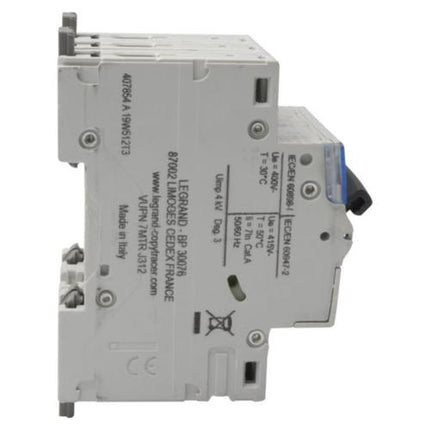 407854Legrandقاطع دائرة Legrand DX3 ثلاثي الأقطاب 4A بسعة 6kA