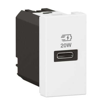 571696Legrandأرتيور وحدة USB من النوع C توصيل الطاقة 20W منفذ واحد أبيض