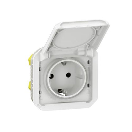 069640LLegrandمقبس كهربائي Plexo معيار ألماني بمحطات تلقائية 16A 250V أبيض