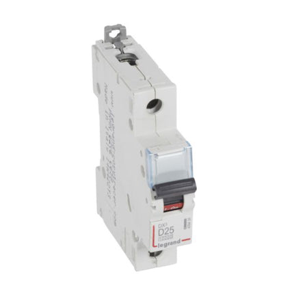 409434Legrandقاطع دائرة Legrand DX3 أحادي القطب 25A منحنى D