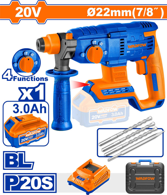 WLM15225Wadfowمطرقة دوارة لاسلكية 20 فولت من وادف