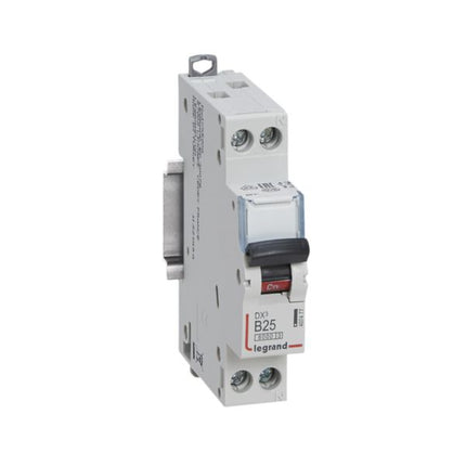 407477Legrandقاطع دائرة Legrand DX3 أحادي القطب + محايد 25A منحنى B 6000A