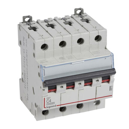 409332Legrandقاطع دائرة Legrand DX3 رباعي الأقطاب 4A نوع C