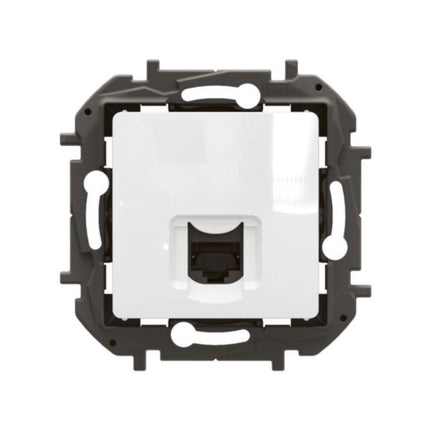 NP4304WHLegrandمقبس نيلوي RJ45 Cat6 UTP أبيض مثبت بالحائط 1Gbps